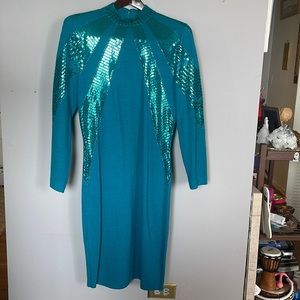 Saint John a beautiful a sparkly dress .